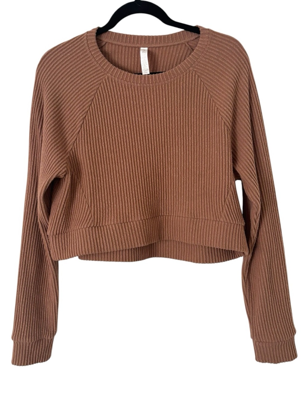 Zella Ribbed Crop Top - Picture 2 of 4